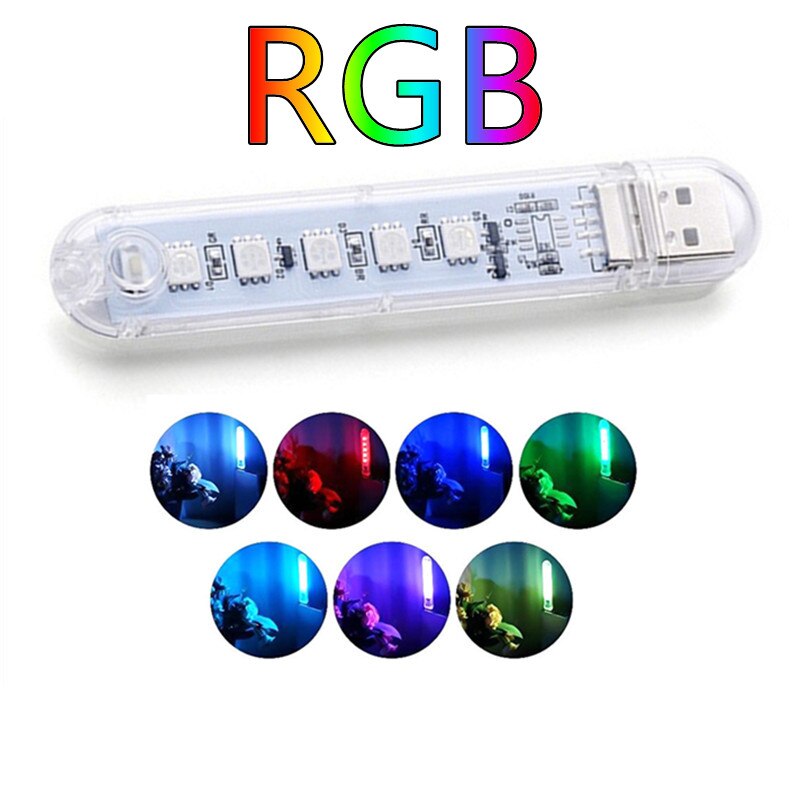 USB Plug Lamps Mini Night Light Computer Mobile Power Charging LED Eye Protection Square Reading Light