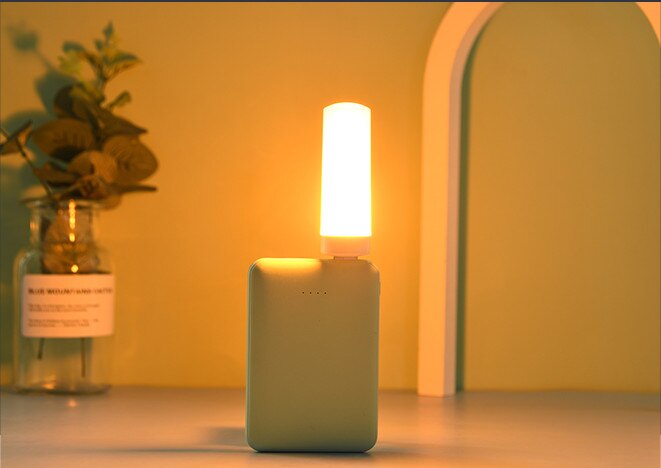 USB Plug Lamps Mini Night Light Computer Mobile Power Charging LED Eye Protection Square Reading Light