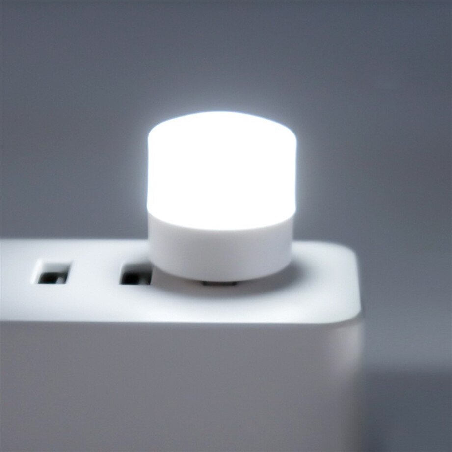 USB Plug Lamps Mini Night Light Computer Mobile Power Charging LED Eye Protection Square Reading Light