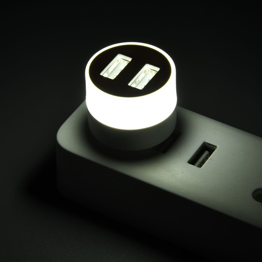 USB Plug Lamps Mini Night Light Computer Mobile Power Charging LED Eye Protection Square Reading Light