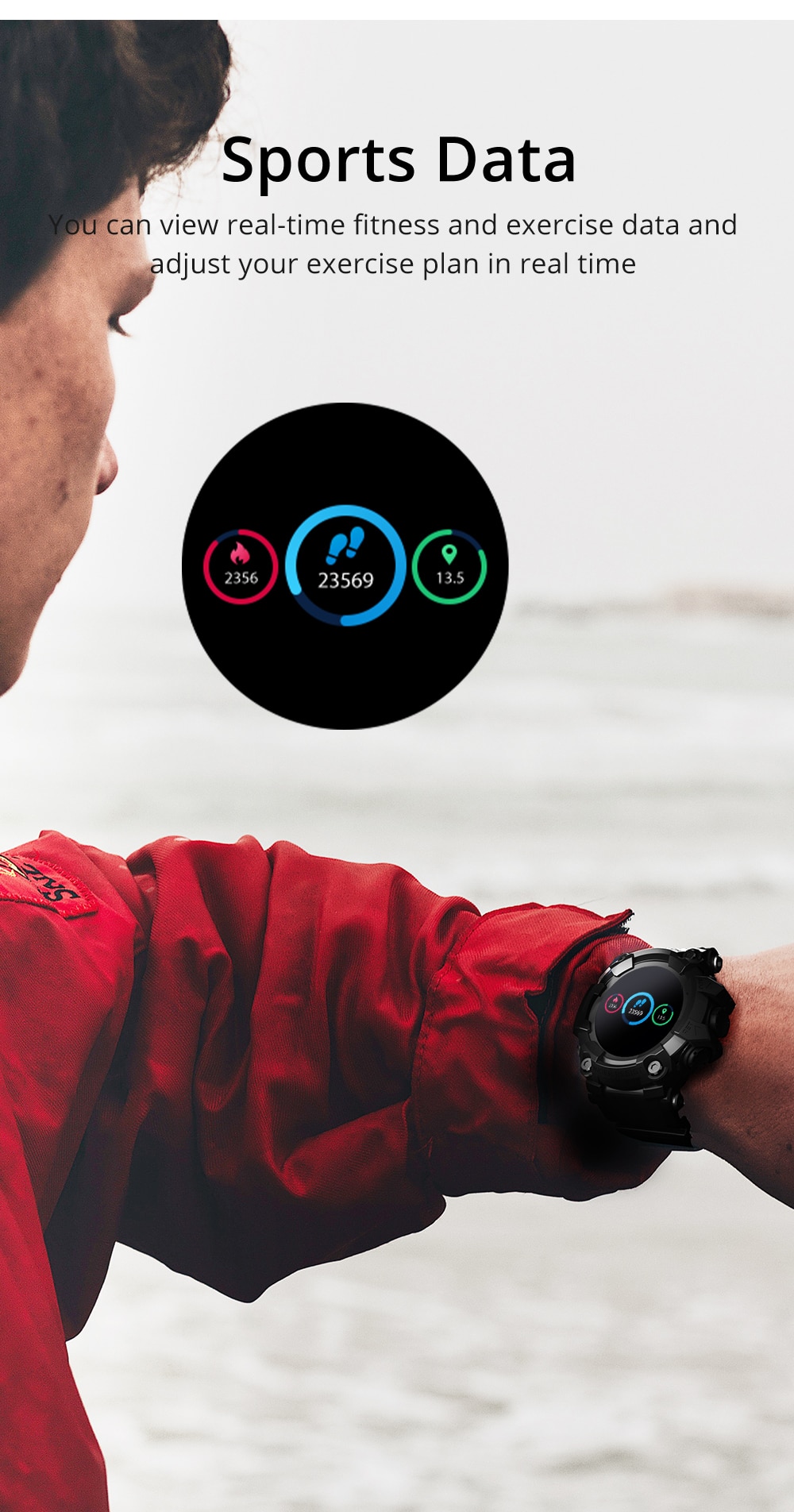 Smart Watch Men Heart Rate Monitor Blood Pressure Smartwatch Full Touch Screen Fitness Tracker For Android iOS
