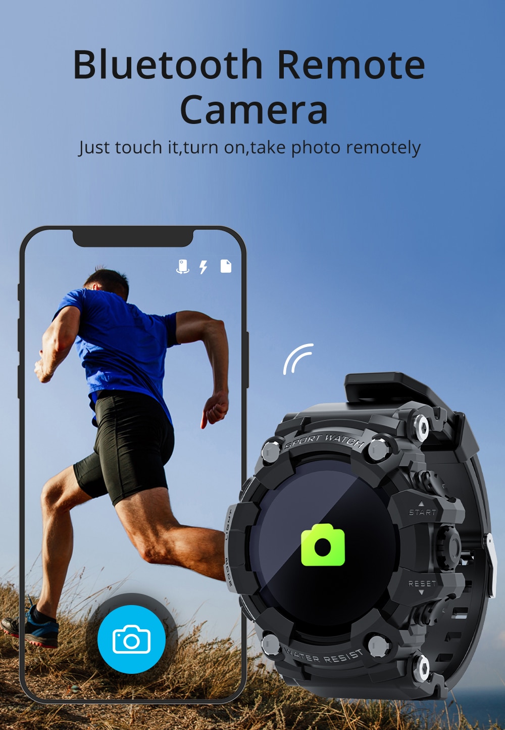 Smart Watch Men Heart Rate Monitor Blood Pressure Smartwatch Full Touch Screen Fitness Tracker For Android iOS