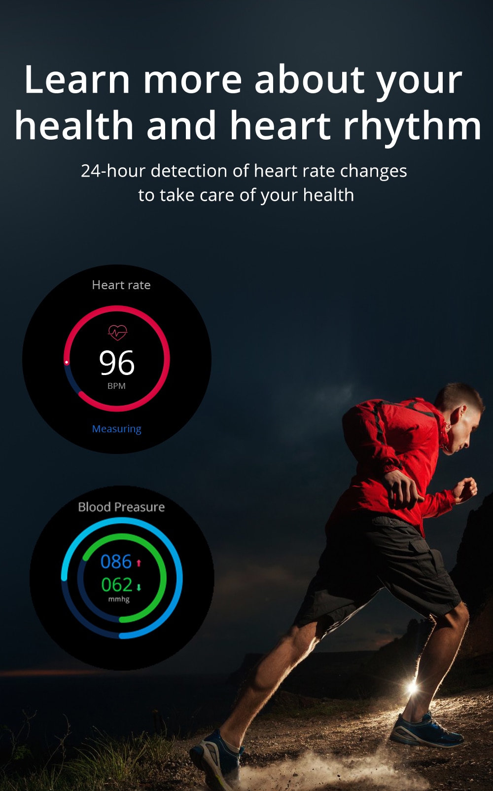 Smart Watch Men Heart Rate Monitor Blood Pressure Smartwatch Full Touch Screen Fitness Tracker For Android iOS