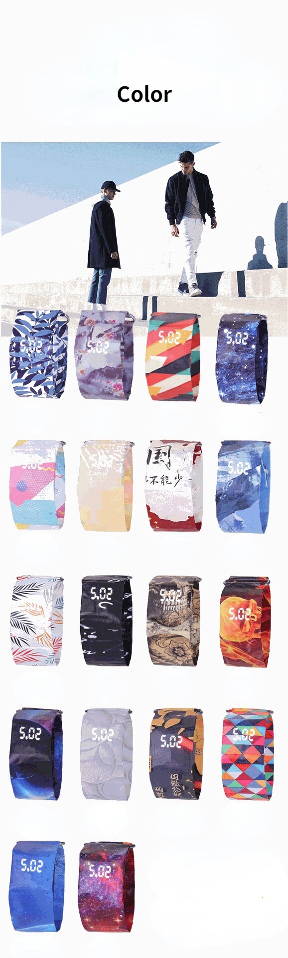 Paper Watch Waterproof Wristband LED Clock Watch Creative Digital Paper Strap Watches Sport