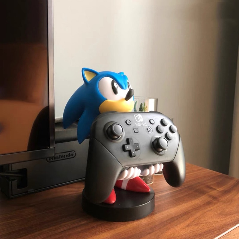 Sonic Figure Model Anime Mobile Phone Holder Game Console Holder for Fans Gift