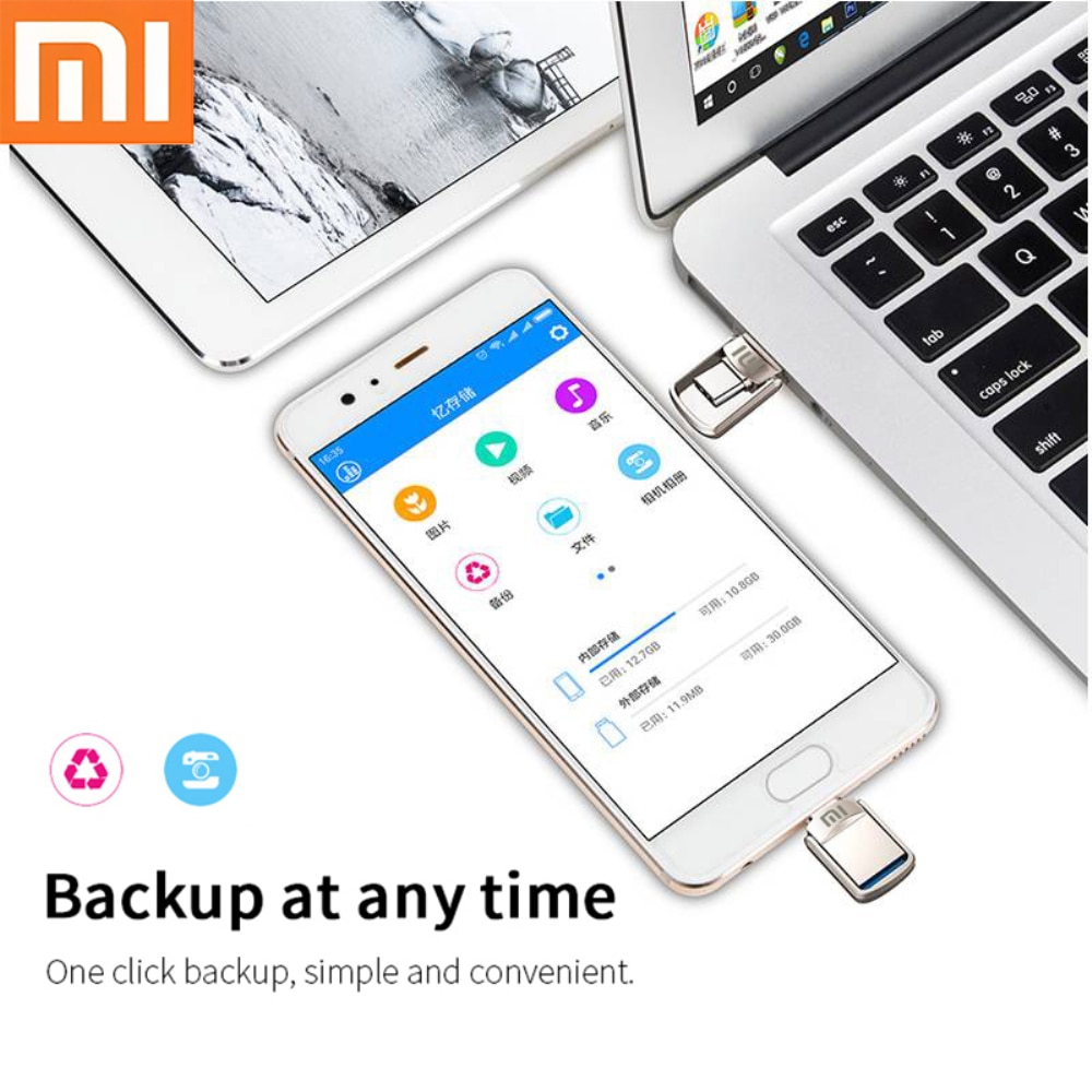 U Disk Type-C USB 3.1 2TB-128GB Interface Mobile Phone Computer Mutual Transmission Portable USB Memory Xiaomi