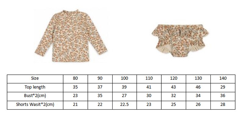 Swimming Suit Baby Girls Flower Children Clothes Kids SwimWears Matching 18M-9T