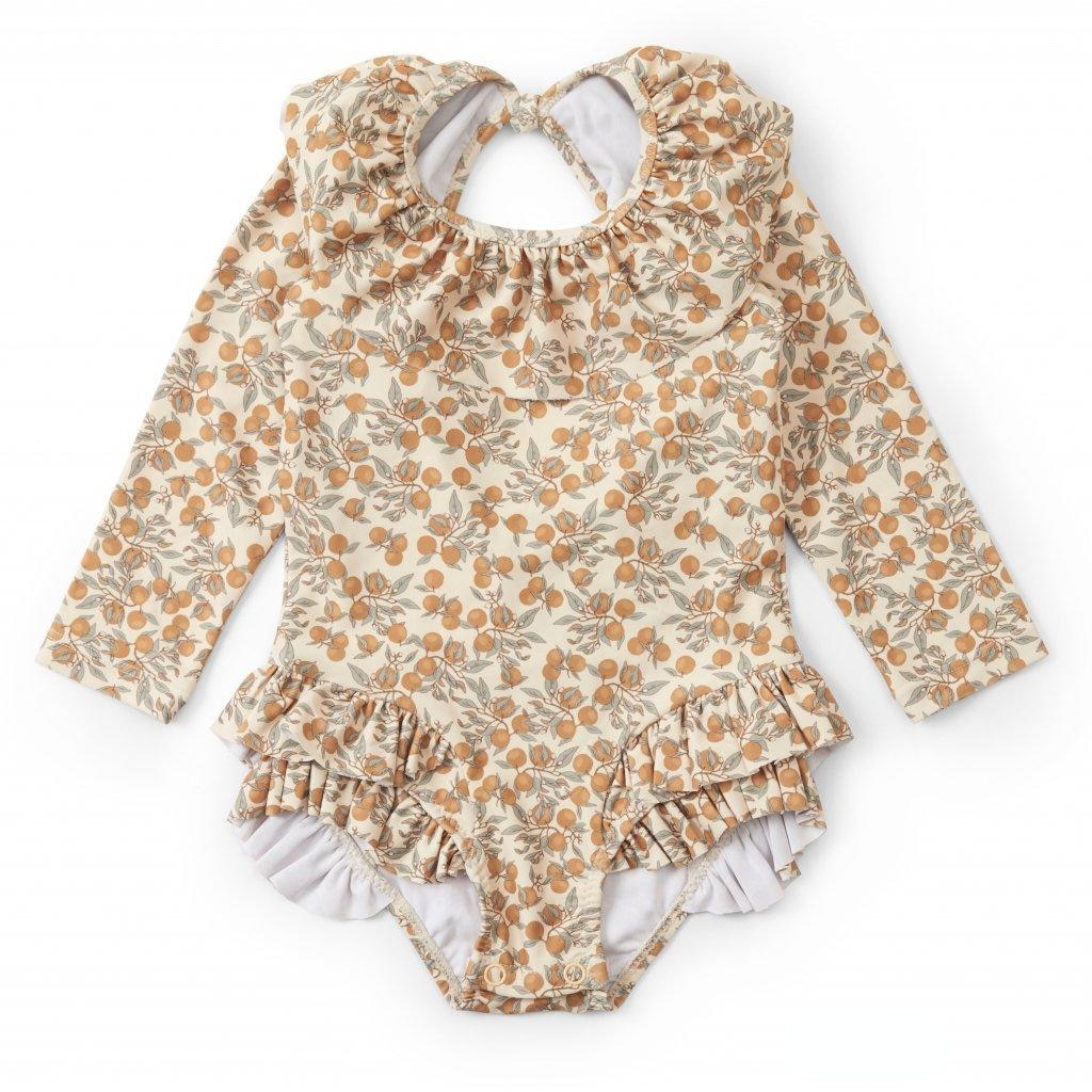 Swimming Suit Baby Girls Flower Children Clothes Kids SwimWears Matching 18M-9T
