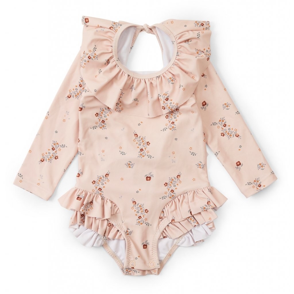 Swimming Suit Baby Girls Flower Children Clothes Kids SwimWears Matching 18M-9T