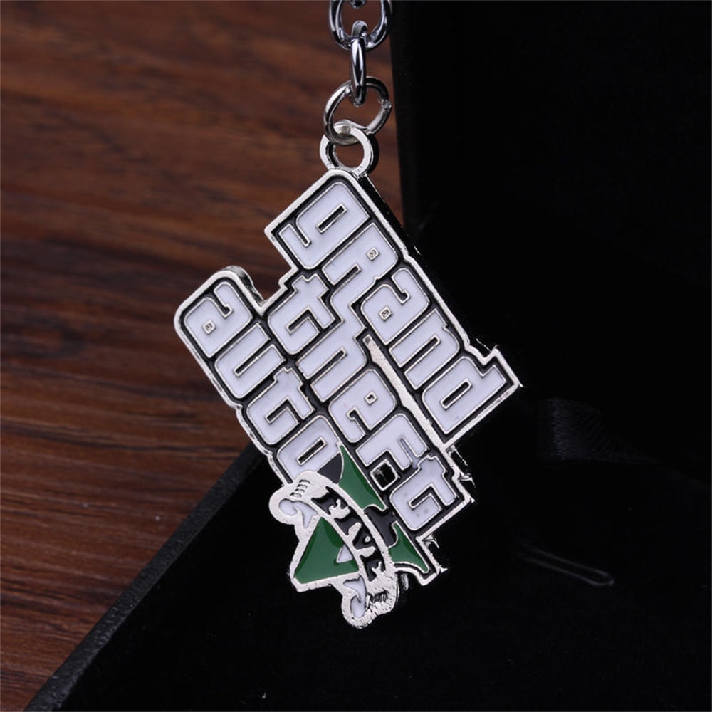 Muti-Pendant Key Holder GTA V Grand Theft Auto5 Keychain For Fans KeyRing PS4 Xbox PC Keyfob Game