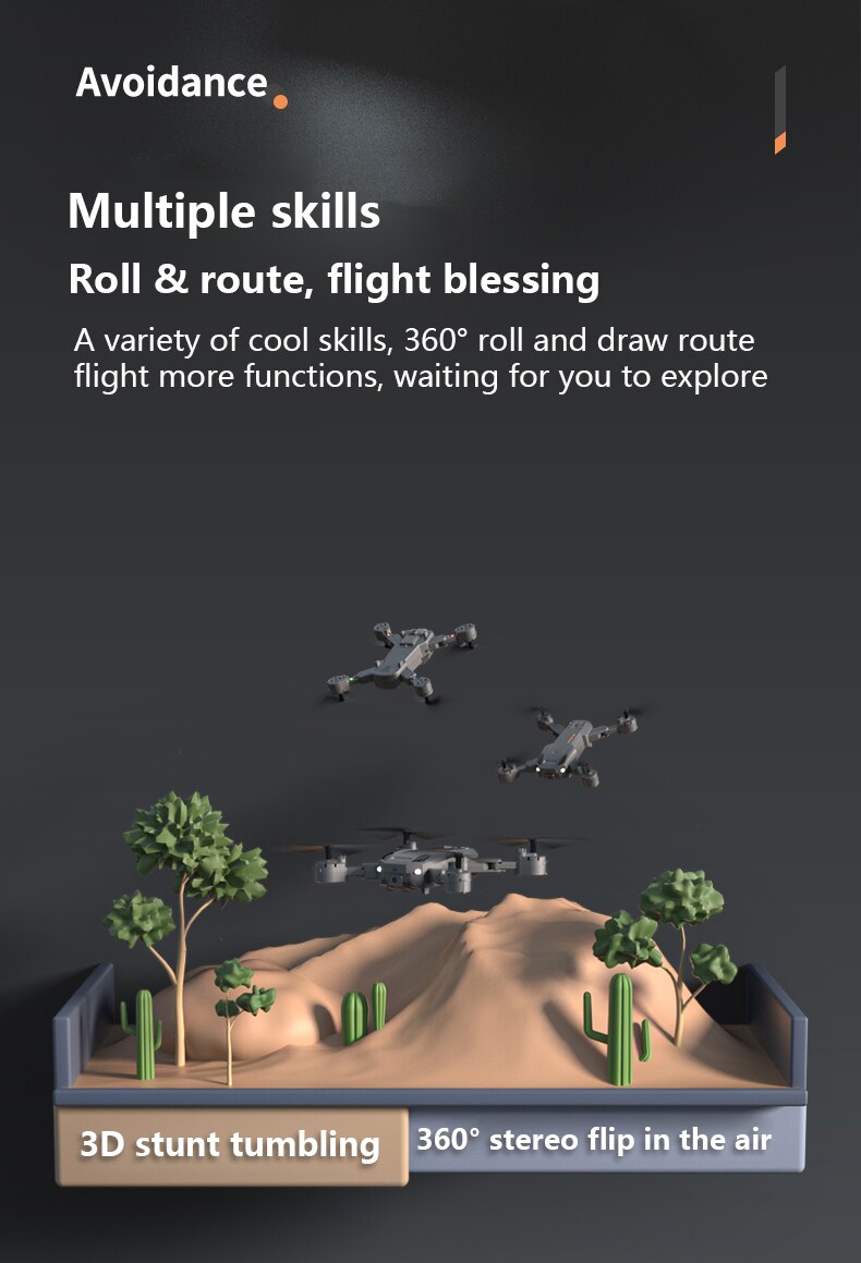 Aerial Camera 8k High Definition Professional Automatic Obstacle Avoidance Return Aircraft With Remote Control Aircraft Toy