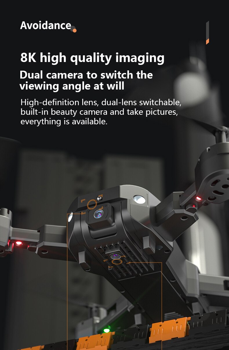 Aerial Camera 8k High Definition Professional Automatic Obstacle Avoidance Return Aircraft With Remote Control Aircraft Toy