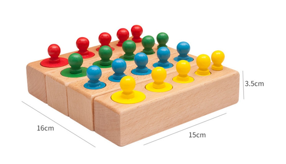 Pull Carrot Set Wooden Toy Shape Matching Puzzle Kids Wood Game Educational Montessori Toys For Children