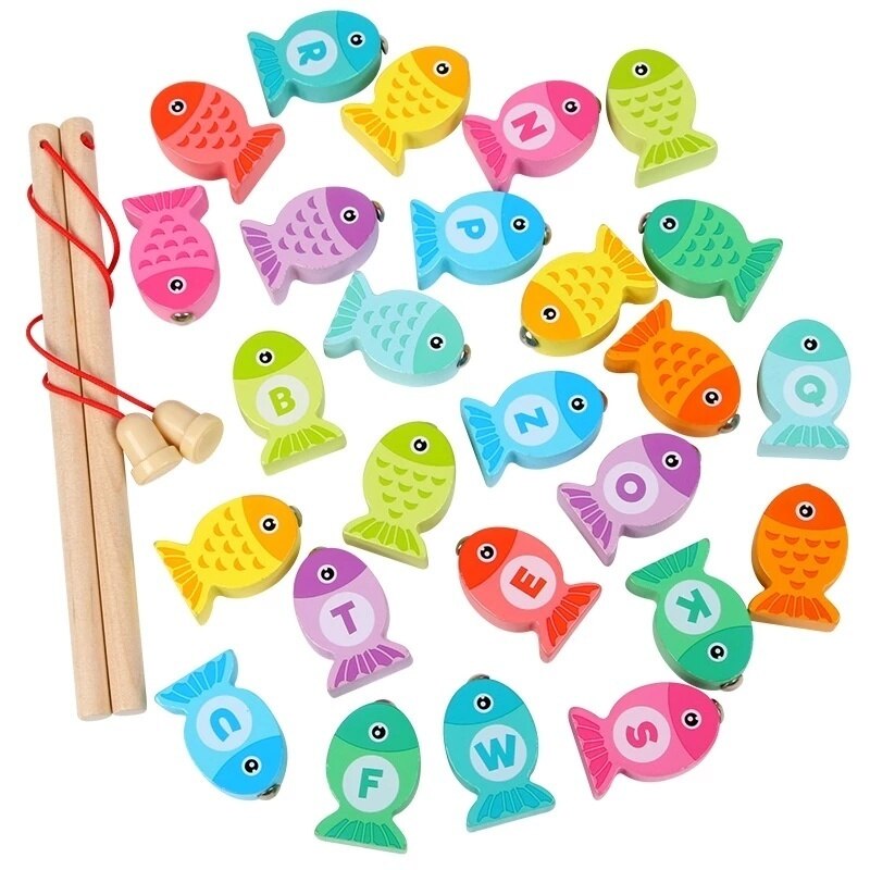 Pull Carrot Set Wooden Toy Shape Matching Puzzle Kids Wood Game Educational Montessori Toys For Children