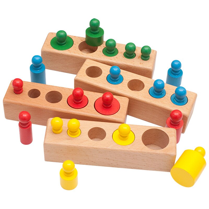 Pull Carrot Set Wooden Toy Shape Matching Puzzle Kids Wood Game Educational Montessori Toys For Children