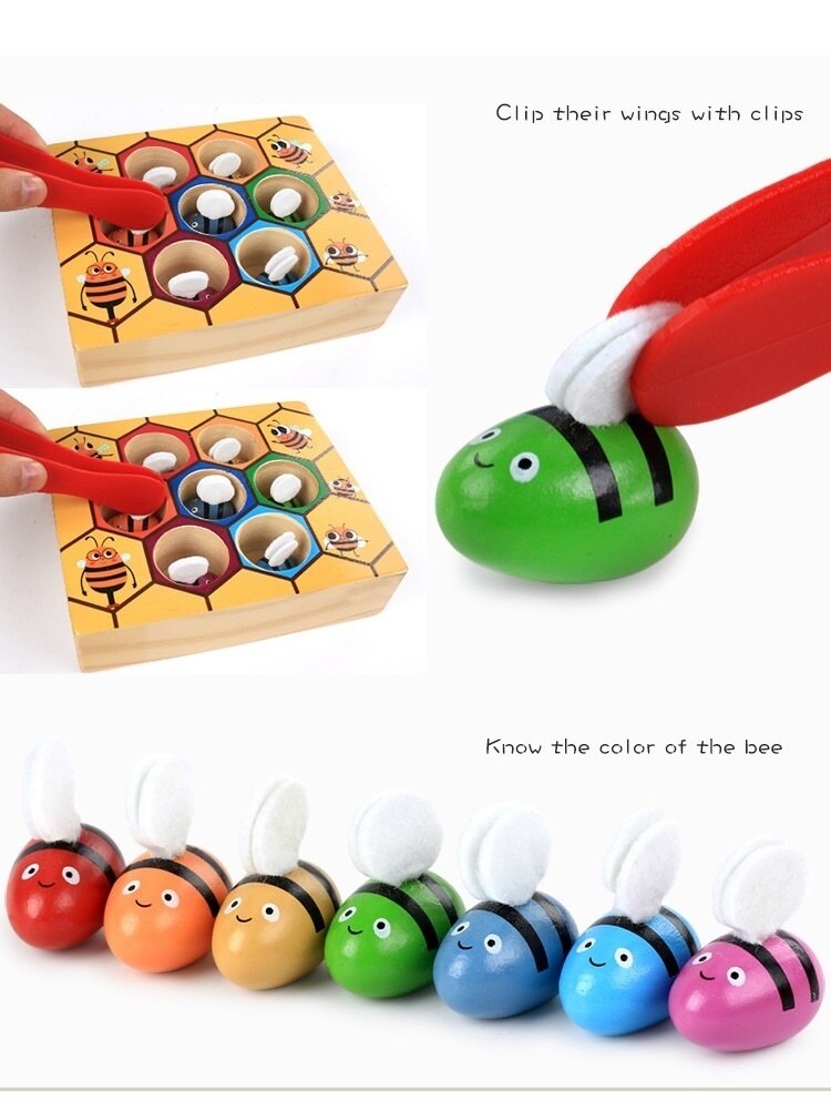 Pull Carrot Set Wooden Toy Shape Matching Puzzle Kids Wood Game Educational Montessori Toys For Children