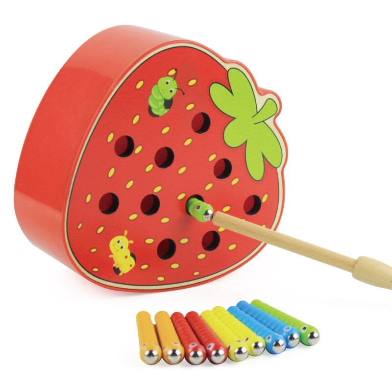 Pull Carrot Set Wooden Toy Shape Matching Puzzle Kids Wood Game Educational Montessori Toys For Children