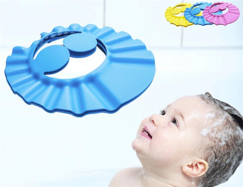 Cap Hat Soft For Baby Washing Hair Shield For Children Bathing Shower Cap Kids Safe Shampoo Shower