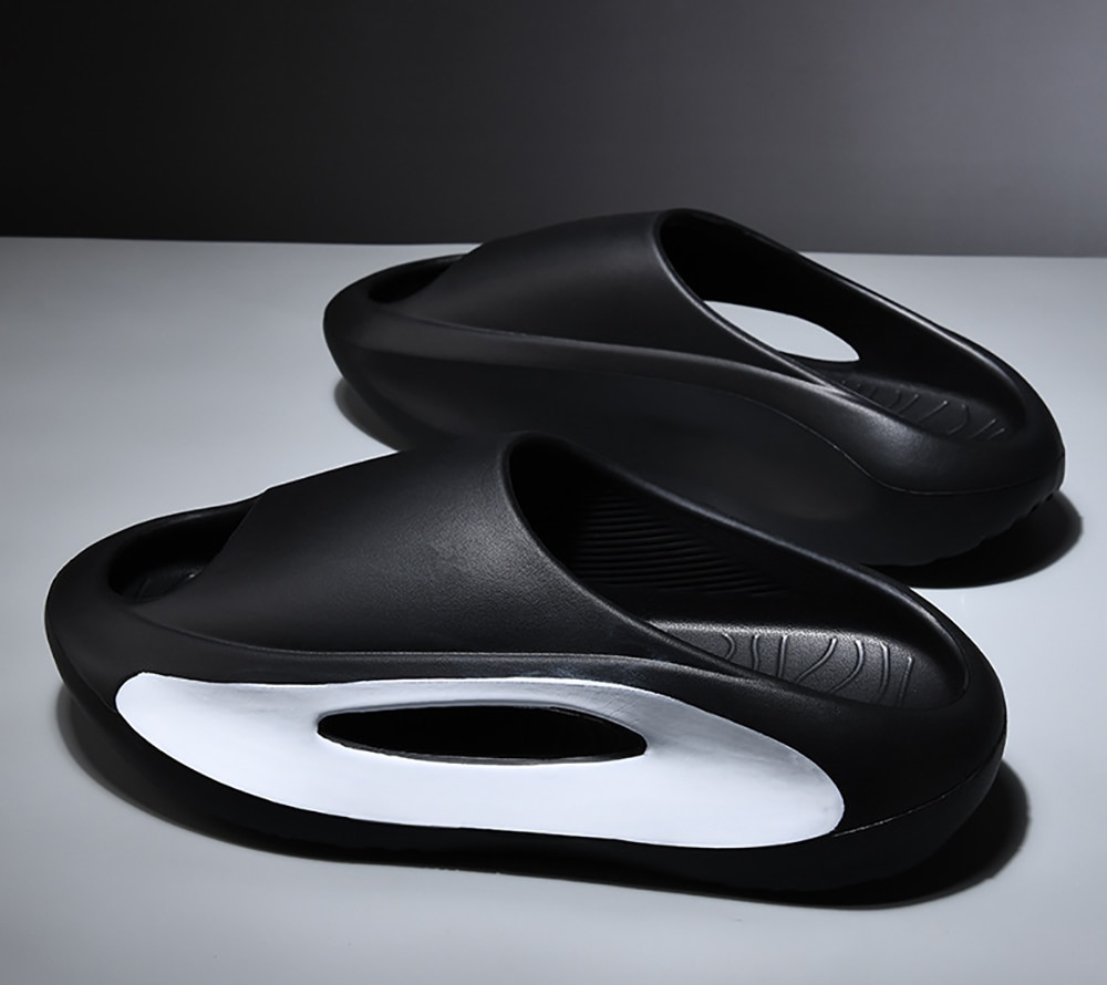 Sneaker Slippers For Women Men Thick Bottom Platform Slides Soft EVA Hollow Unisex Sports Sandals Casual Beach Shoes