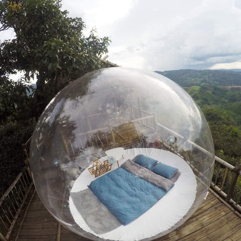 Inflatable Bubble Igloo Tent Transparent 360° Dome with Air Blower For Camping Product Showcase Advertising Event Exhibition also