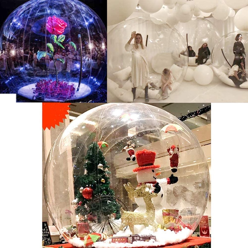 Inflatable Bubble Igloo Tent Transparent 360° Dome with Air Blower For Camping Product Showcase Advertising Event Exhibition also