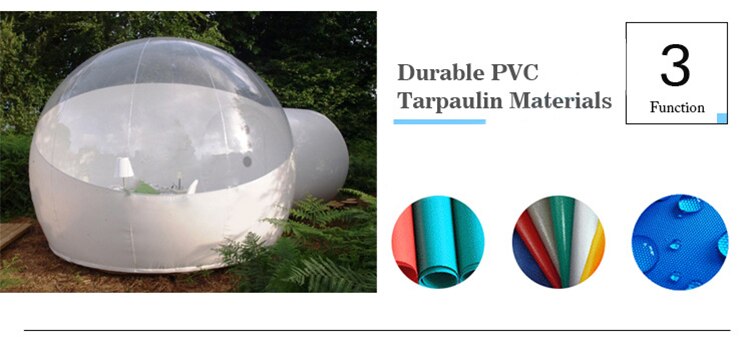 bubble tent Inflatable Dome Transparent camping tent house in The Rain Igloo house for camping 10ft 4M