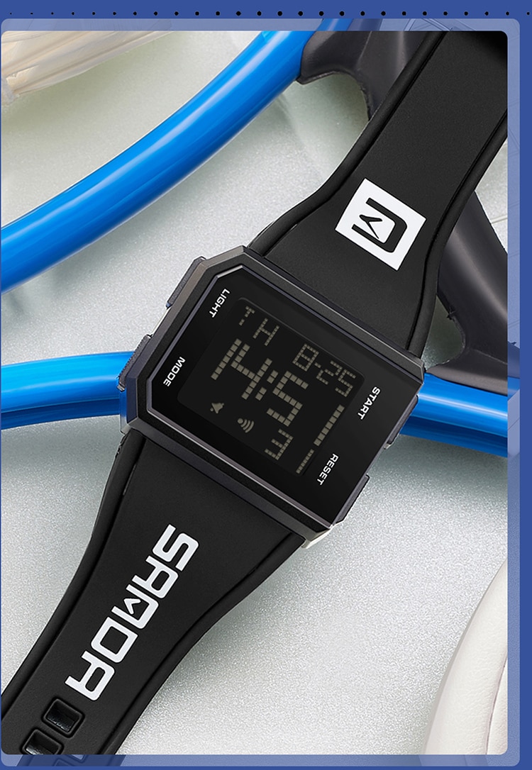 Digital Watch Chronograph Sport Electronic Bracelet 50M Waterproof Wristwatch Alarm Clock Watches