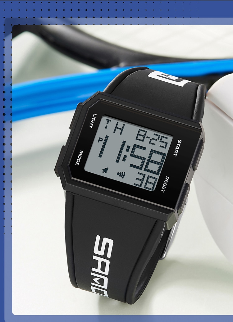 Digital Watch Chronograph Sport Electronic Bracelet 50M Waterproof Wristwatch Alarm Clock Watches