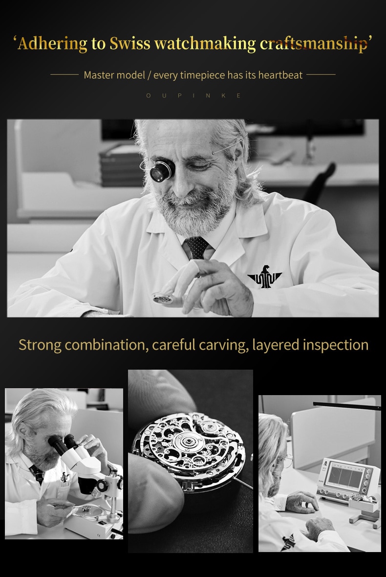 Gold Watch Dragon Royal Sapphire Mirror Skeleton Watch Automatic Mechanical Tourbillon Watches Waterproof