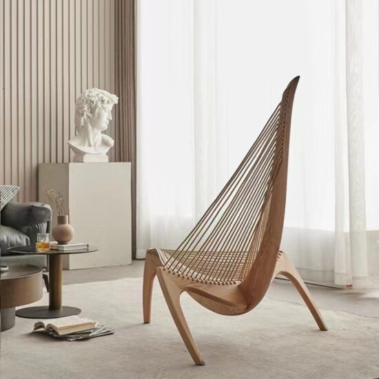 Lounge Chair Furniture Nordic Creative Living Room Chaises Sailboat Chairs Chaise Garden Claus Leisure Harp Chair