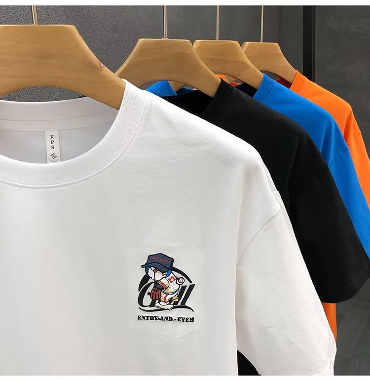 T-shirt Japan Doraemon Anime Short Sleeve Tops High Quality Cotton O-neck Tee Shirt