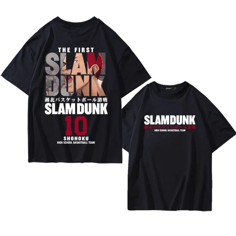 Anime Slam Dunk T-Shirt for Men’s Sakuragi Hanamichi Kaede Rukawa Tee Oversized Japanese Manga Women Short Sleeve Kid100-6XL Anime Slam Dunk T-Shirt for Men’s Sakuragi Hanamichi Kaede Rukawa Tee Oversized Japanese Manga Women Short Sleeve Kid100-6XL