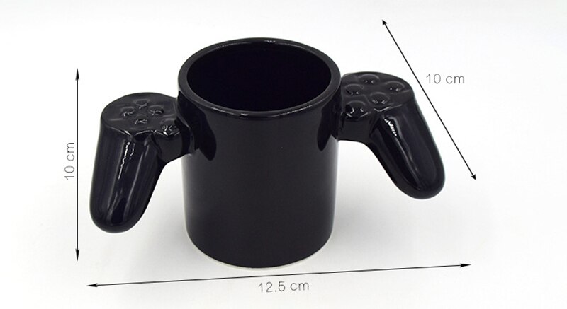 Ceramic Game Over Coffee Mug Creative 3D Game Controller Handle Cup For Home Office Game Boy Best Gift