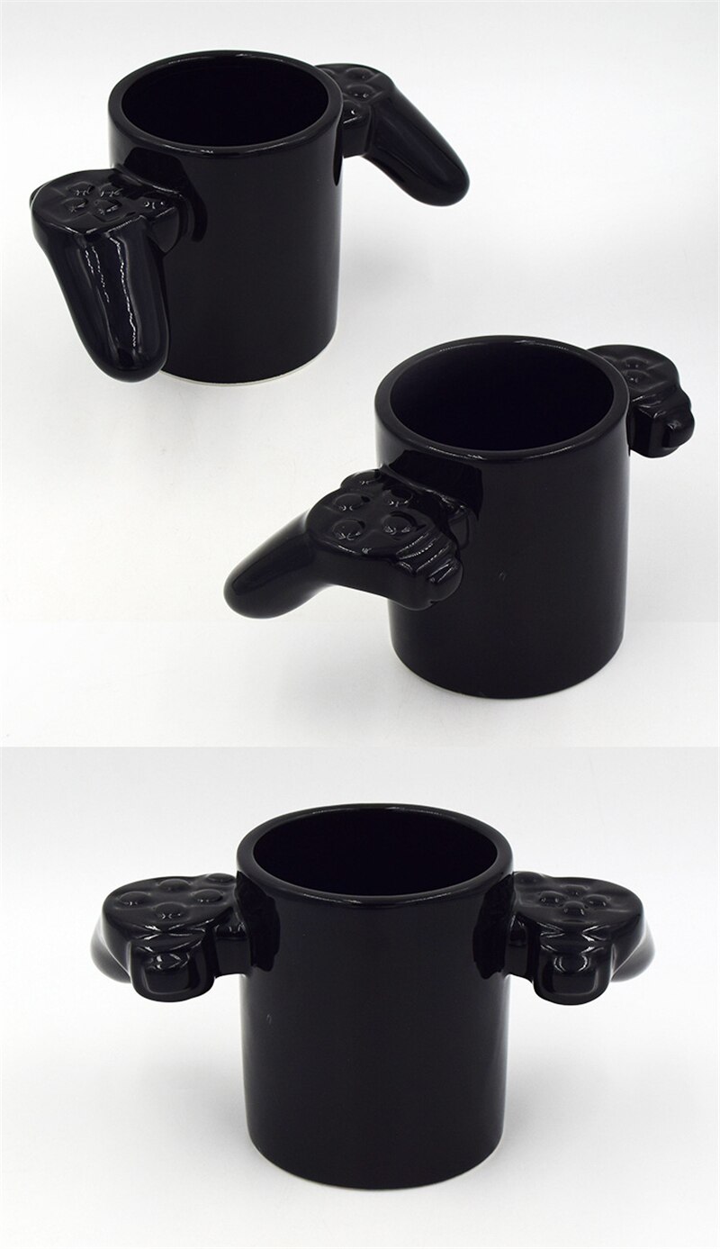 Ceramic Game Over Coffee Mug Creative 3D Game Controller Handle Cup For Home Office Game Boy Best Gift