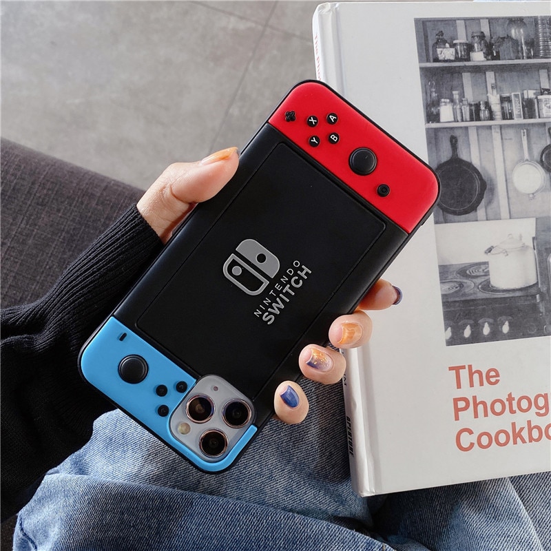 Phone Case for Iphone Creative Switch Game Console Style Silicone Protection Cover Gift