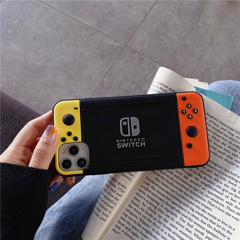 Phone Case for Iphone Creative Switch Game Console Style Silicone Protection Cover Gift