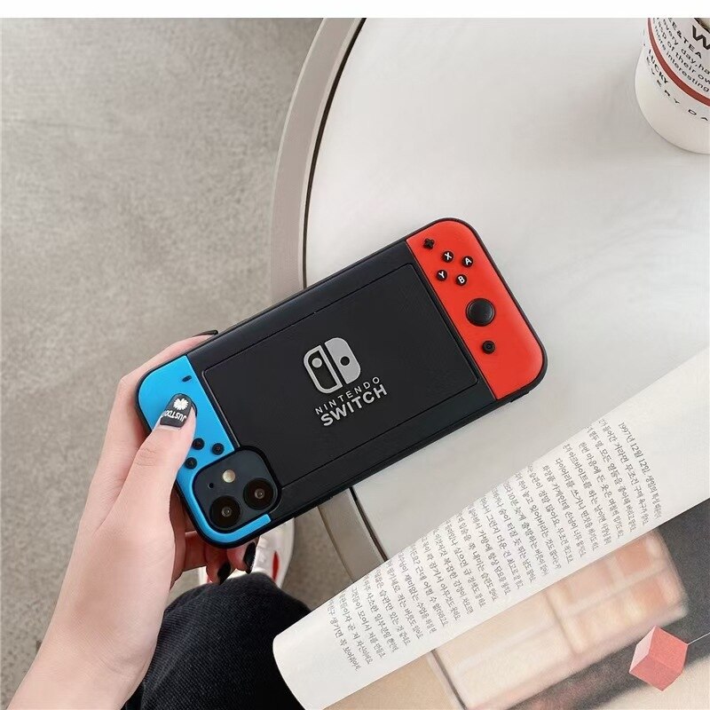 Phone Case for Iphone Creative Switch Game Console Style Silicone Protection Cover Gift