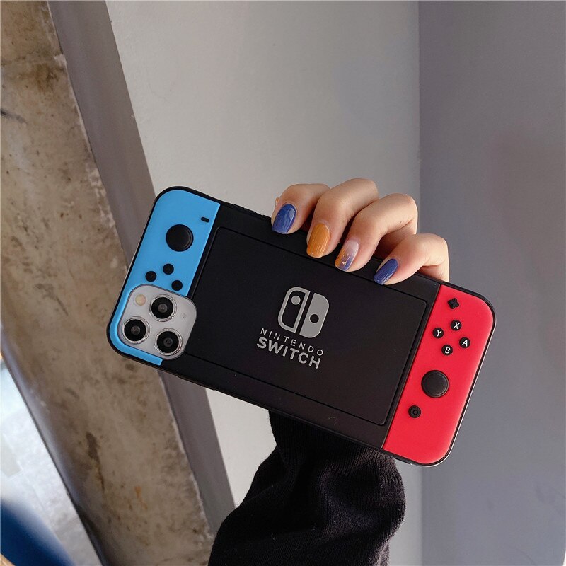 Phone Case for Iphone Creative Switch Game Console Style Silicone Protection Cover Gift