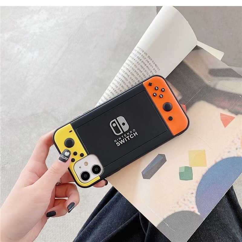 Phone Case for Iphone Creative Switch Game Console Style Silicone Protection Cover Gift