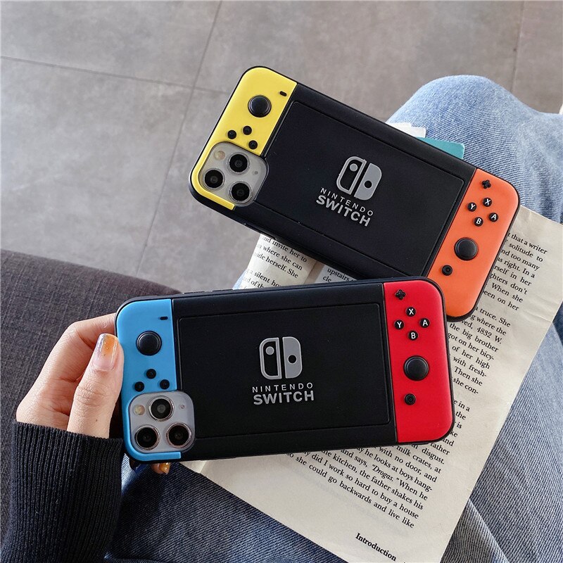 Phone Case for Iphone Creative Switch Game Console Style Silicone Protection Cover Gift