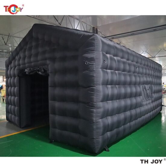 Tent Inflatable Nightclub Portable Inflatable Party Tent 7x5m Disco Light N Fog Machine Black Cube Bar - Image 3