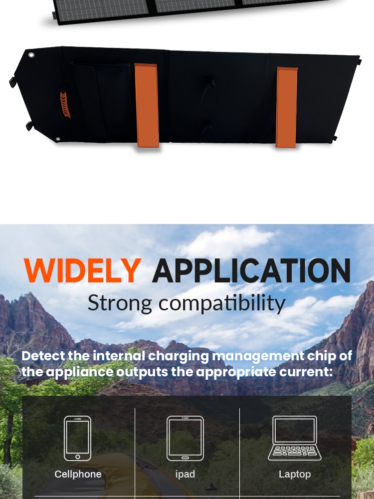 Solar Backpack 18V Solar Panel Portable Solar Charging Panel USB Solar Panel Power Supply For Camping Panels
