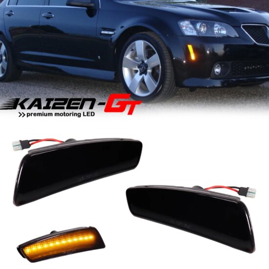 LED Car Front Side Fender Lights Turn Signal Light For 2008-2009 Pontiac G8 GT GXP