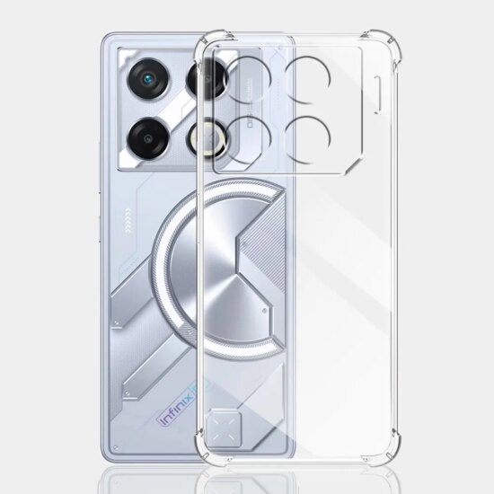 For Infinix GT 20 Pro 5G Case Clear Shockproof Silicone Soft Phone Case on Infinix GT20 Pro X6871 Clear Back Cover Protect Funda - Image 3