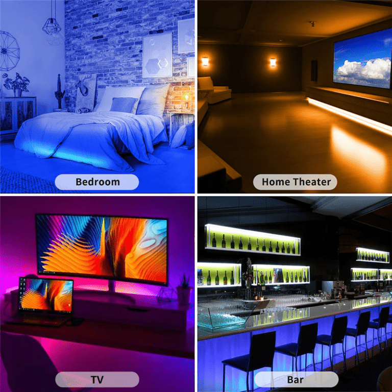 LED Strip 1m-30m RGBIC Bluetooth App Control Chasing Effect Lights Flexible Tape Diode Ribbon Pc Case Decore TV BackLight Room Decorate