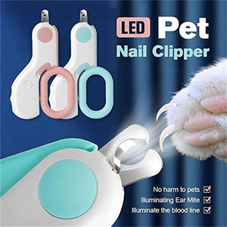 Professional Animal Nail Clipper With Led Light Scissors