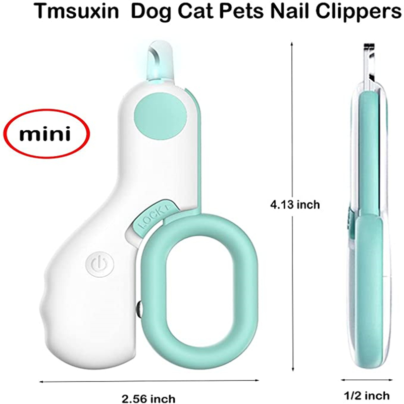 مقص أظافر الحيوانات المهني مع مقص ضوء ليد Professional Animal Nail Clipper With Led Light Scissors