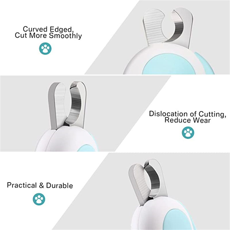 مقص أظافر الحيوانات المهني مع مقص ضوء ليد Professional Animal Nail Clipper With Led Light Scissors