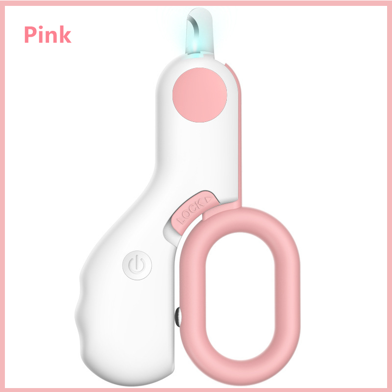 مقص أظافر الحيوانات المهني مع مقص ضوء ليد Professional Animal Nail Clipper With Led Light Scissors