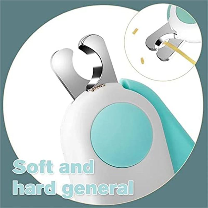 مقص أظافر الحيوانات المهني مع مقص ضوء ليد Professional Animal Nail Clipper With Led Light Scissors